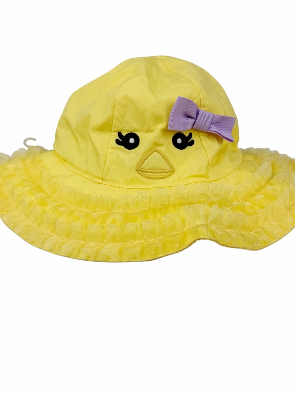 Gymboree Daffodil Garden Yellow Duckling Ruffle Sunhat Size 2-3 Easter 2013